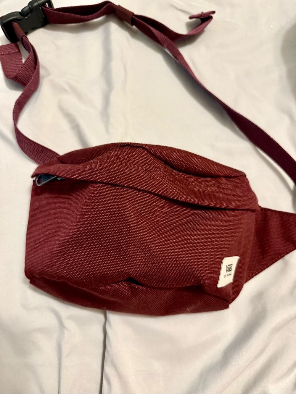 Vans Maroon Canvas Waist Bag